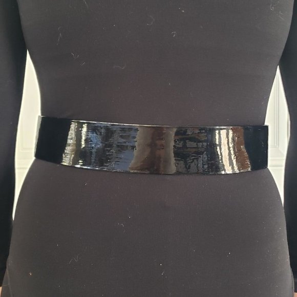 80s Black Belt with‎ Star Buckle - Picture 2 of 4